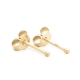 Yellow Gold Plain Ball 1.5mm Stud Earrings SE-1000 Yellow Gold Plain Ball 1.5mm Stud Earrings SE-1000