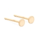 Gold Round Disk 3.3mm Stud Earrings Gold Round Disk 3.3mm Stud Earrings