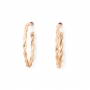 Solid Gold Twisted Hoop Stud Earrings Solid Gold Twisted Hoop Stud Earrings