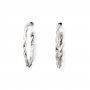 Solid Gold Twisted Hoop Stud Earrings Solid Gold Twisted Hoop Stud Earrings