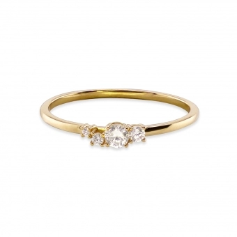 Lumina Cluster Engagement Ring