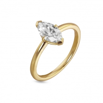 Marquise engagement ring