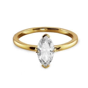Marquise engagement ring
